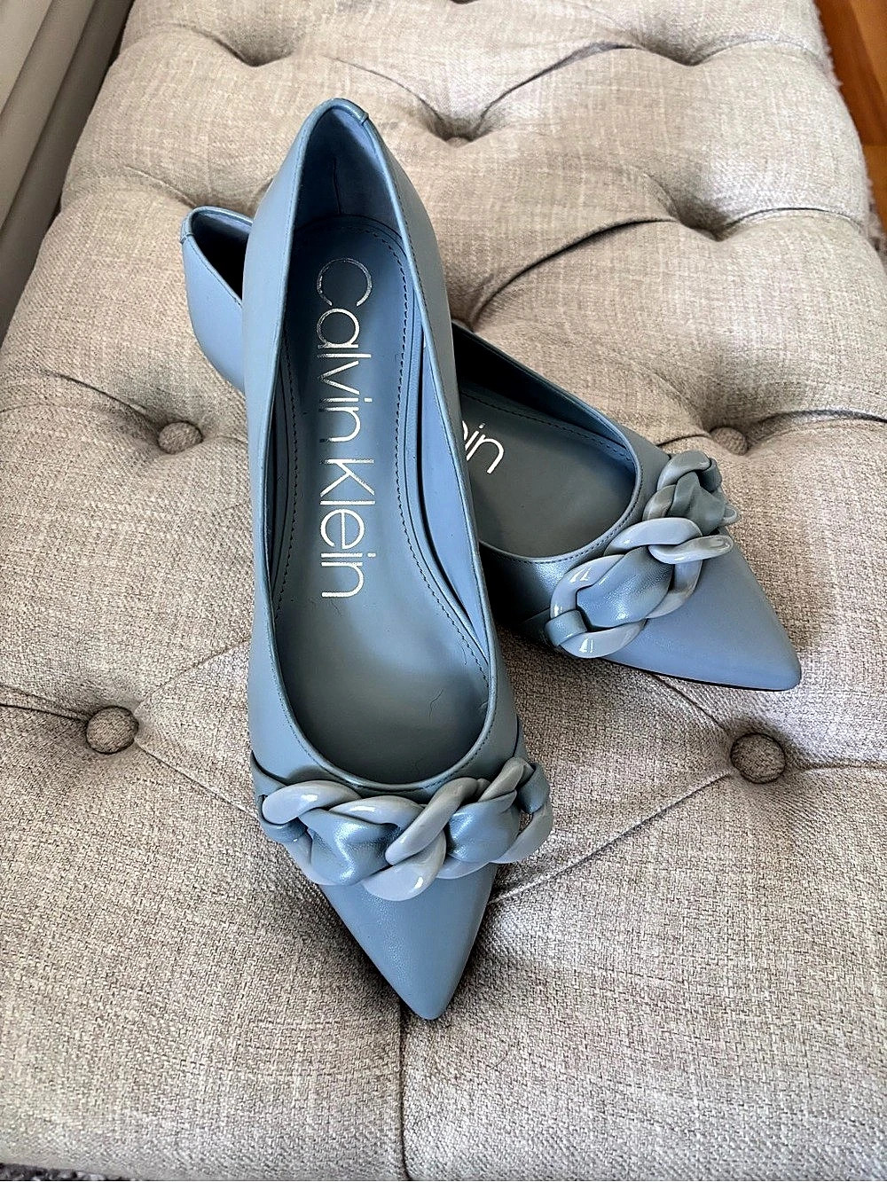 Calvin Klein Beeta Pointed Toe Flats - Size 9